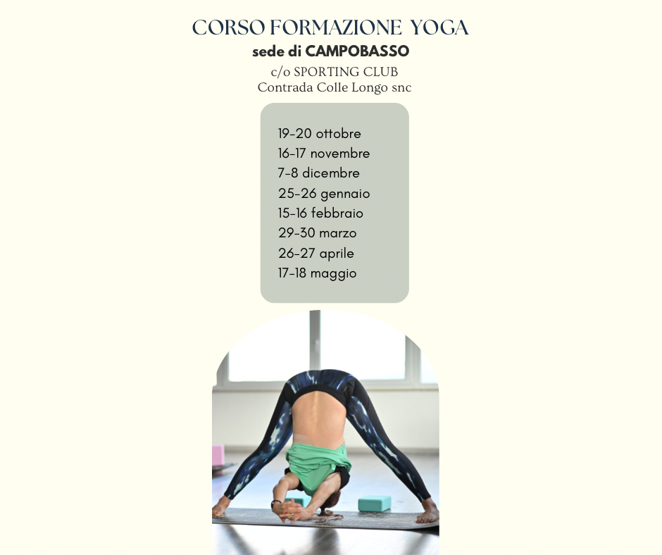 FORMAZIONE INSEGNANTI YOGA E AYURVEDA A CAMPOBASSO