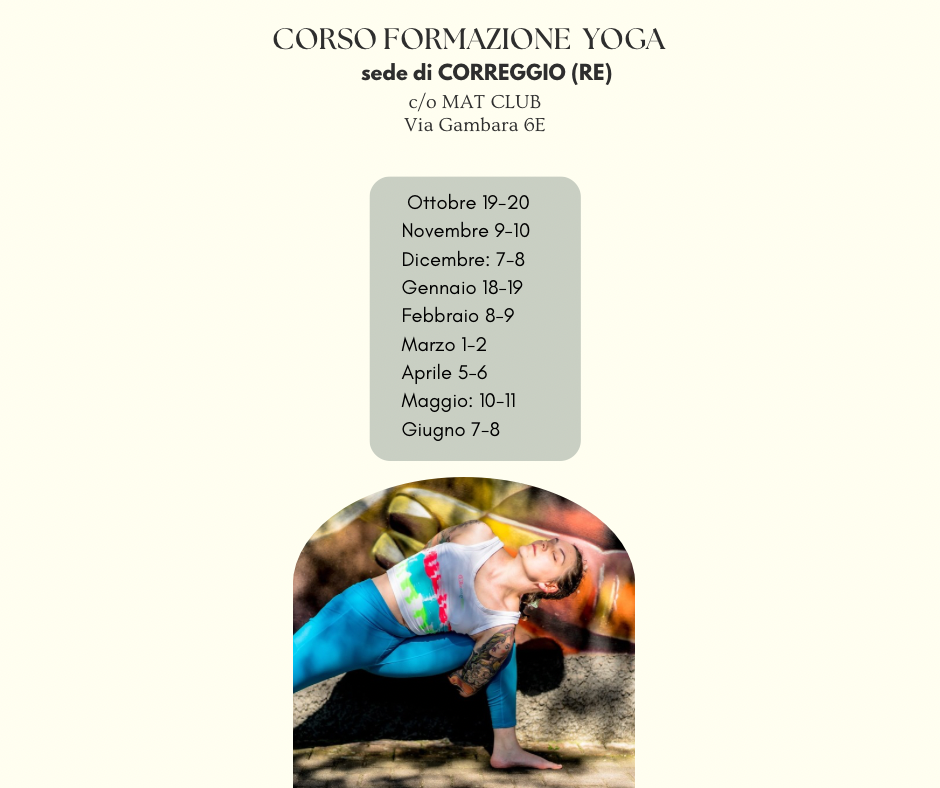 FORMAZIONE INSEGNANTI YOGA E AYURVEDA A REGGIO EMILIA